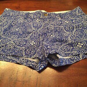 Old Navy blue white short shorts size 4